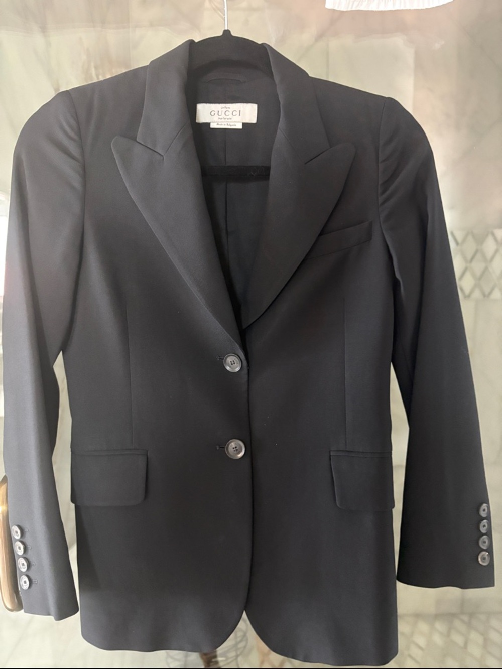 Gucci Black Tailored Single-Breasted Blazer
